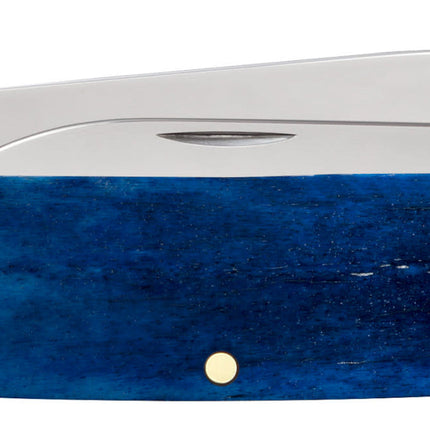 Case® RAM Embellished Smooth Navy Blue Bone Canoe Pocket Knife