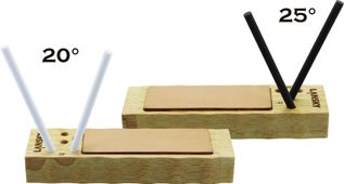 Lansky 4-Rod Ceramic TurnBox Crock Stick Knife Sharpener with Leather Strop