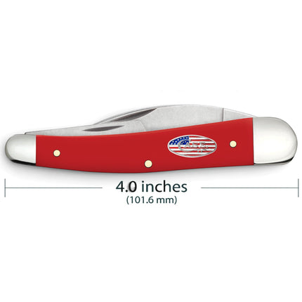 Case® Smooth Red Synthetic American Workman CS Seahorse Whittler