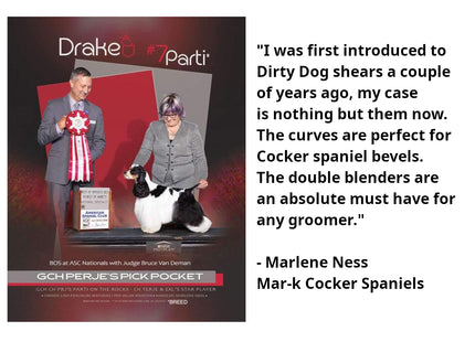 Dirty Dog Silver 46 Teeth Thinners by Scissormall