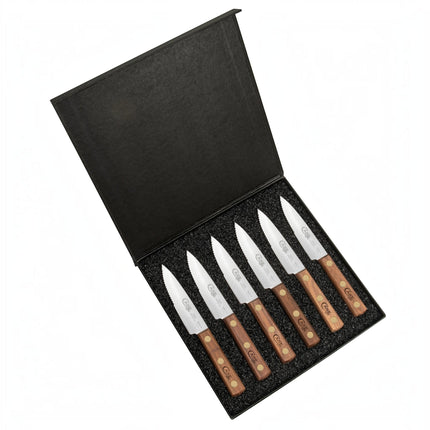 Case Household Cutlery 8-Inch Steak Knife Set with Solid Walnut Handle