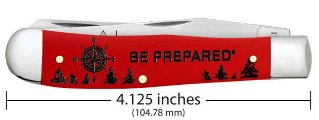 Case CA80500 - Scouting America™  Embellished Smooth Red Synthetic Trapper Trapper Gift Set