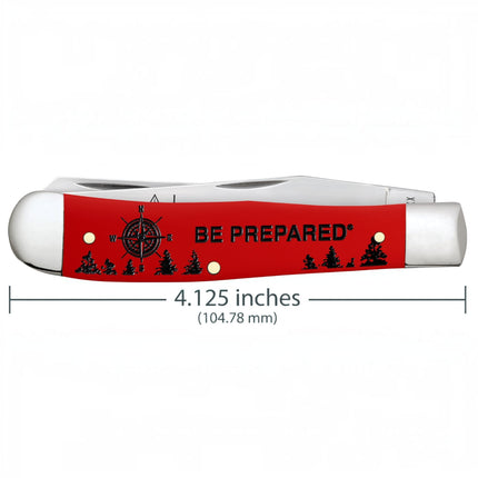 Case CA80500 - Scouting America™  Embellished Smooth Red Synthetic Trapper Trapper Gift Set