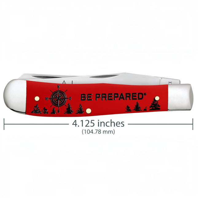Case CA80500 - Scouting America™  Embellished Smooth Red Synthetic Trapper Trapper Gift Set