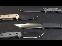 ESEE-4P-MB Plain Edge, Coyote Brown Sheath, MOLLE Back and Clip Plate