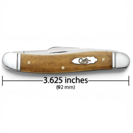 Razor Sharp AZ Case Smooth Antique Bone Medium Stockman pocket knife with three stainless steel blades