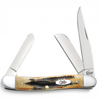 Razor Sharp AZ Case 6.5 BoneStag Medium Stockman pocket knife with three mirror-polished stainless steel blades