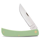 Razor Sharp AZ Case Sod Buster folding knife with a mint green synthetic handle and mirror-polished skinner blade.