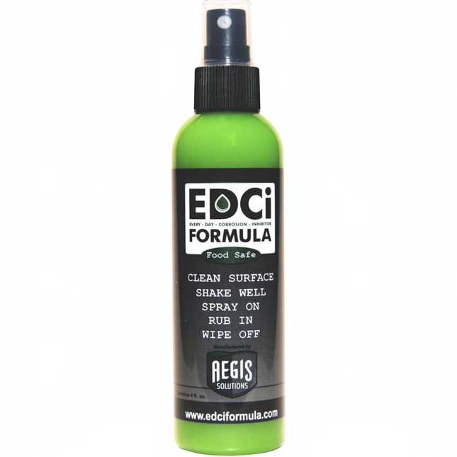 Razor Sharp AZ EDCI Formula food-safe rust inhibitor spray bottle for knife maintenance and corrosion prevention