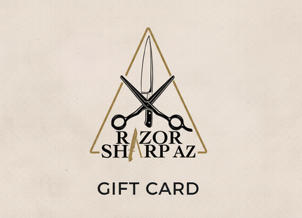 Razor Sharp AZ Gift Card Design - Light Background