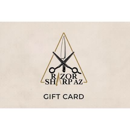 Razor Sharp AZ Gift Card Design - Light Background
