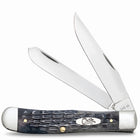 Razor Sharp AZ Case Pocket Worn Crandall Jig Gray Bone Trapper knife with two mirror-polished high-carbon steel blades
