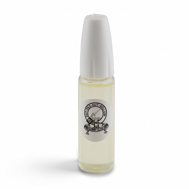 Razor Sharp AZ Gunny Glide graphene lubricant in a 15ml clear bottle with a white cap for precision hardware.