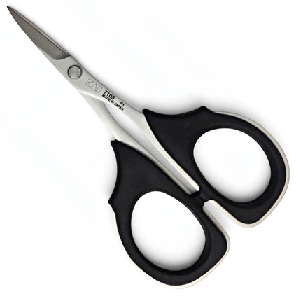 Razor Sharp AZ KAI 7100 professional 4-inch scissors with high carbon stainless steel blades and black elastomer handles