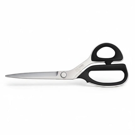 Razor Sharp AZ Kai 7250SL 10" professional slim line shears with black ergonomic handles, made of high carbon stainless steel.