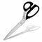 Razor Sharp AZ Kai 7280 11-inch professional shears with stainless steel blades and ergonomic black Santoprene handles.