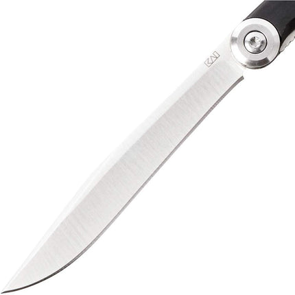 Razor Sharp AZ Kai Personal Steak Knife, stainless steel blade with marble handle, folding design, Limited Edition