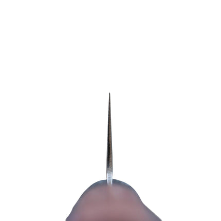 Razor Sharp AZ Kanetsune Gyuto chef knife blade edge profile showing the thin precision grind of the DSR1K6 steel
