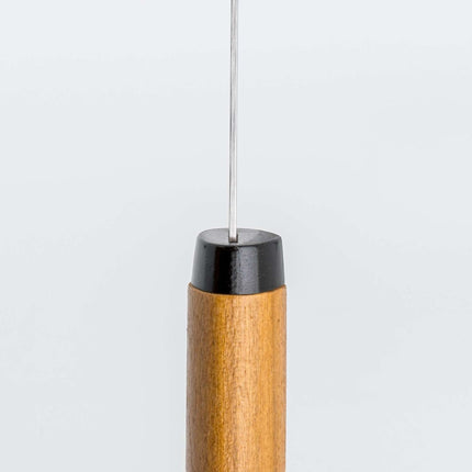 Razor Sharp AZ Kanetsune ST-100 Japanese paring knife with wild cherry wood handle and black ferrule.