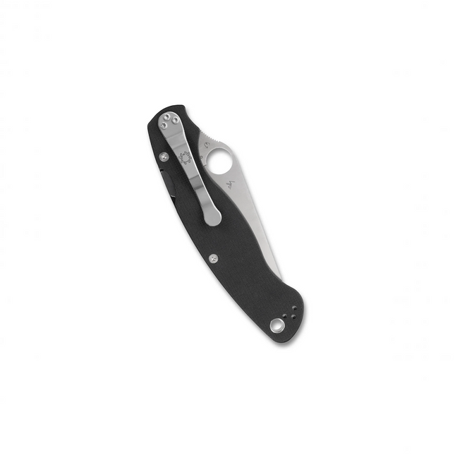Razor Sharp AZ Military 2 folding knife with black G-10 handle, CPM S30V blade, and four-position pocket clip.