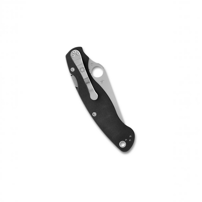 Razor Sharp AZ Military 2 folding knife with black G-10 handle, CPM S30V steel blade, and pocket clip.