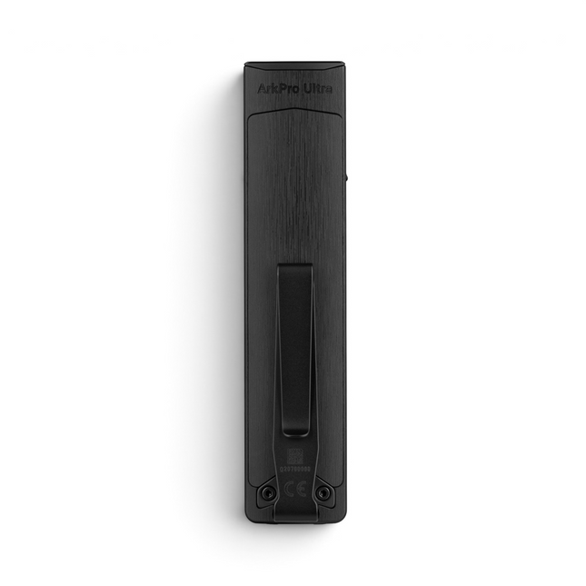 Razor Sharp AZ Olight ArkPro Ultra rechargeable flashlight in onyx black with a durable low-profile metal body.