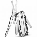 Razor Sharp AZ Roxon S801S Storm 19-in-1 stainless steel multitool with extended scissors, blade, and corkscrew.