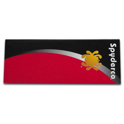 Razor Sharp AZ Spyderco Salt 2 product packaging box featuring a black and red design with the gold spider logo.