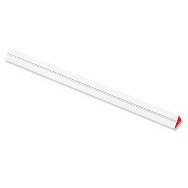 Razor Sharp AZ Tri-Angle Stone Ultra Fine white sharpening rod with a red end cap for precision blade honing.
