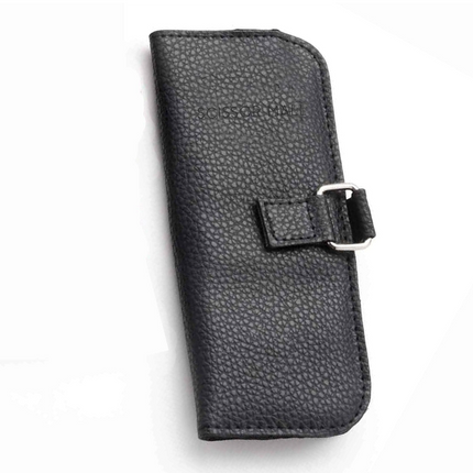 Black two-shear zippered case, closed