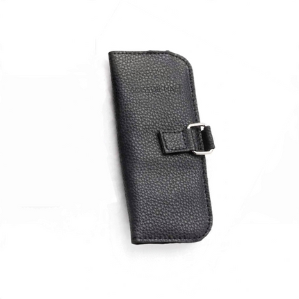 Black two-shear zippered case, closed