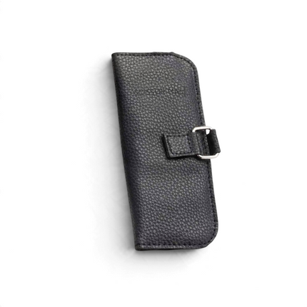 Black two-shear zippered case, closed