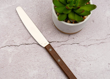 Kanetsune KC343 Kebony Maple Kitchen Spread Fixed Blade Knife With Stainless Steel Blade by Kanetsune