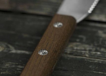 Kanetsune KC343 Kebony Maple Kitchen Spread Fixed Blade Knife With Stainless Steel Blade by Kanetsune