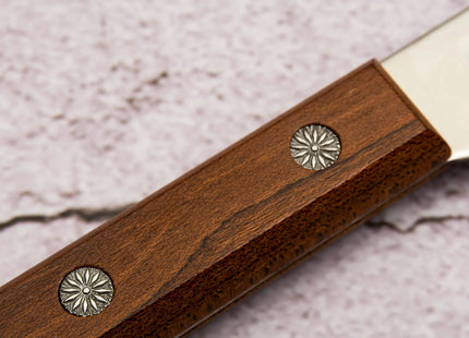 Kanetsune KC343 Kebony Maple Kitchen Spread Fixed Blade Knife With Stainless Steel Blade by Kanetsune