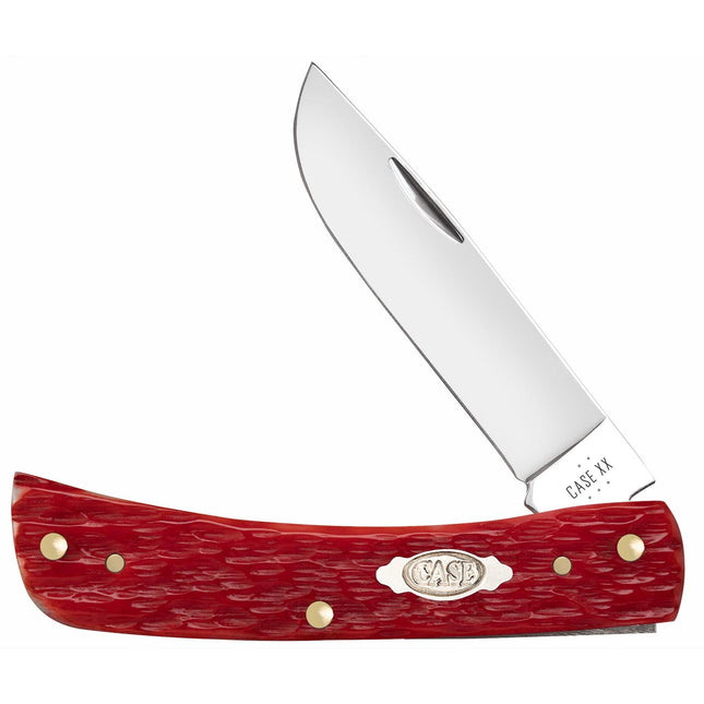 Case CA31945 - Peach Seed Jig Dark Red Bone CS Sod Buster® Jr