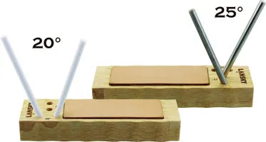 Lansky Diamond & Ceramic 4-Rod TurnBox Crock Stick Knife Sharpener with Leather Strop