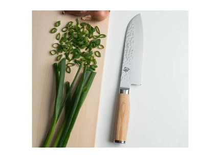 Shun Premier Blonde Santoku 7” by Razor Sharp AZ