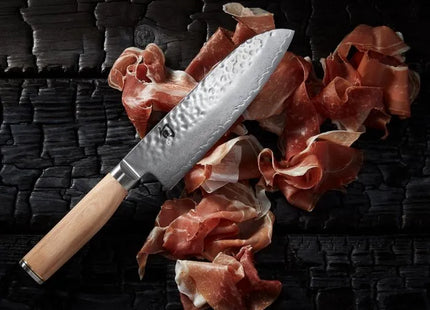 Shun Premier Blonde Santoku 7” by Razor Sharp AZ