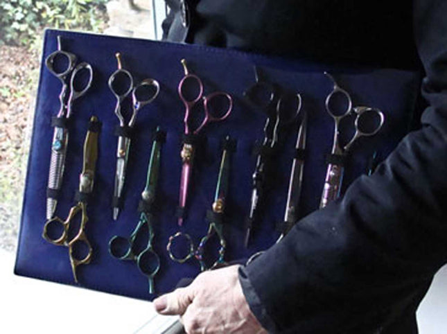 10 Scissor Salesman Display Case with Clear Flap by Scissormall