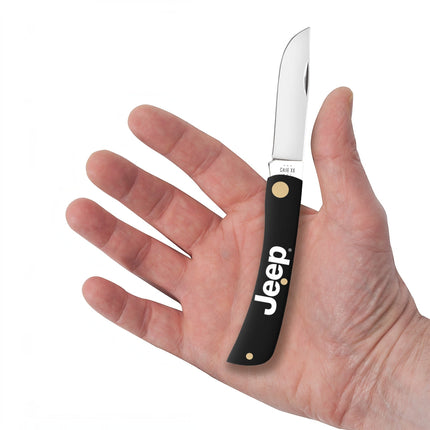 Case® x Jeep® Smooth Black Synthetic Sod Buster® Jr Pocket Knife