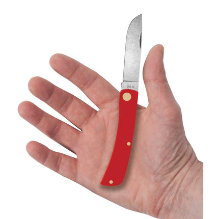 Case® | American Workman Smooth Red Synthetic CS Sod Buster® Jr Knife by caseknives