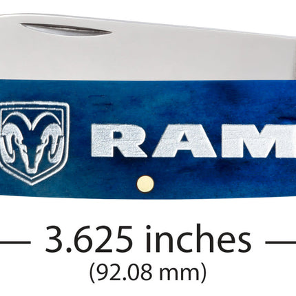 Case® RAM Embellished Smooth Navy Blue Bone Canoe Pocket Knife