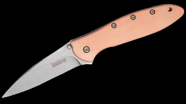 Kershaw Ken Onion Leek Copper Handles by Kershaw
