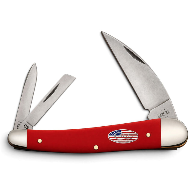 Case® Smooth Red Synthetic American Workman CS Seahorse Whittler