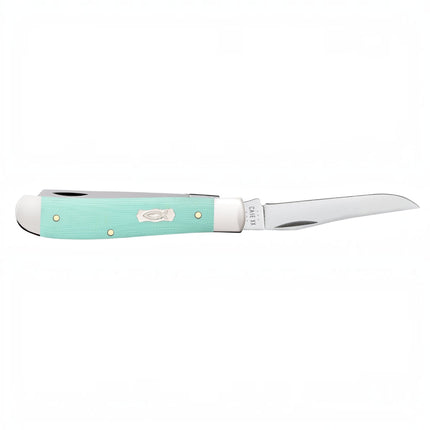 Case® Smooth Tiffany Blue G-10 Mini Trapper Pocket Knife