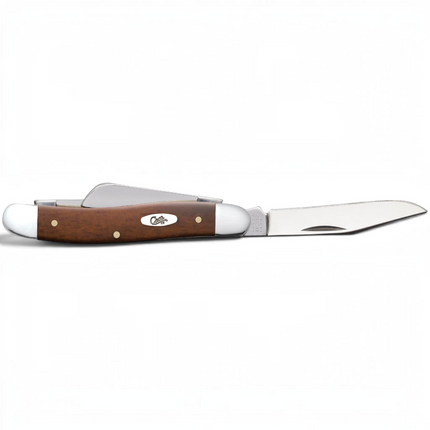 Razor Sharp AZ Case Smooth Chestnut Bone Medium Stockman pocket knife with mirror-polished stainless steel blades