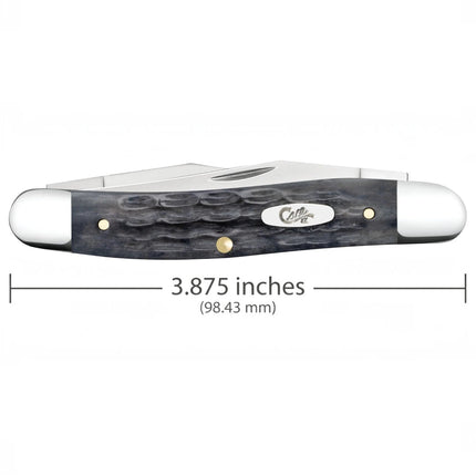 Case® Crandall Jig Pocket Worn Gray Bone Muskrat Pocket Knife