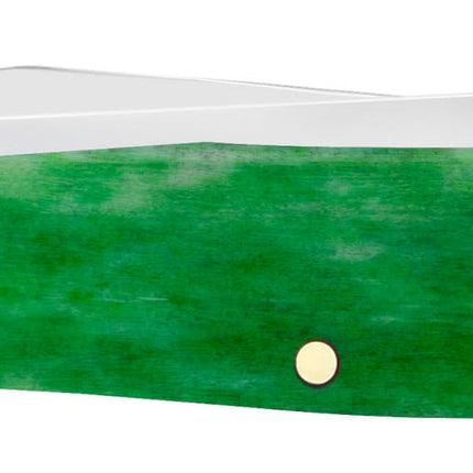 Case® | John Deere Embellished Smooth Bright Green Bone Trapper by Case®