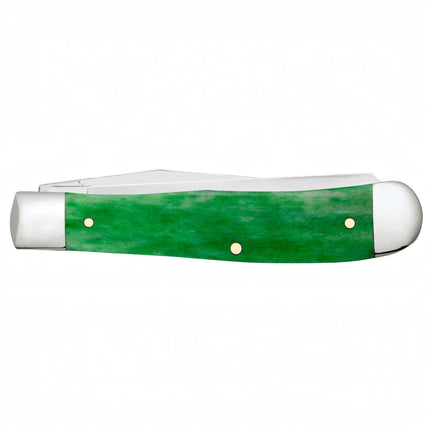 Case® | John Deere Embellished Smooth Bright Green Bone Trapper by Case®